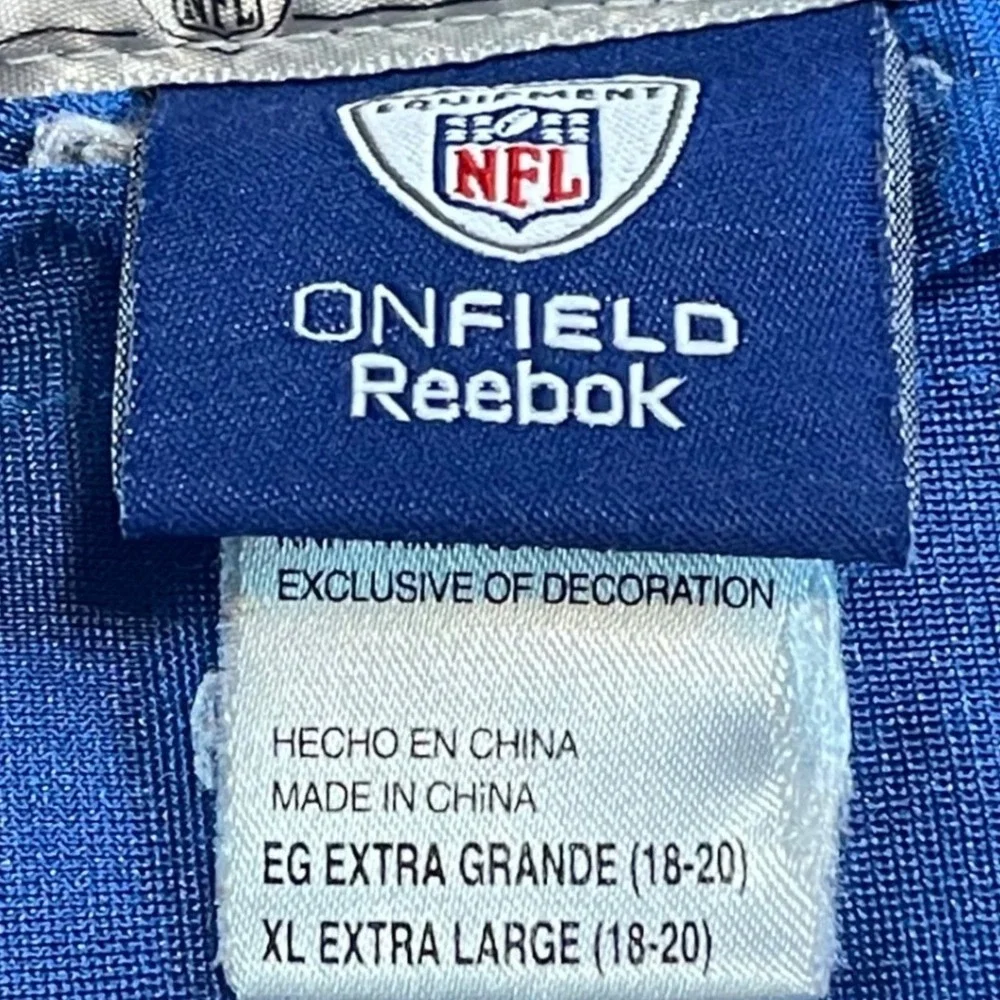 Reebok Detroit Lions Ndamukong Suh 90 Jersey Youth XL Adult Medium Blue NFL Mesh